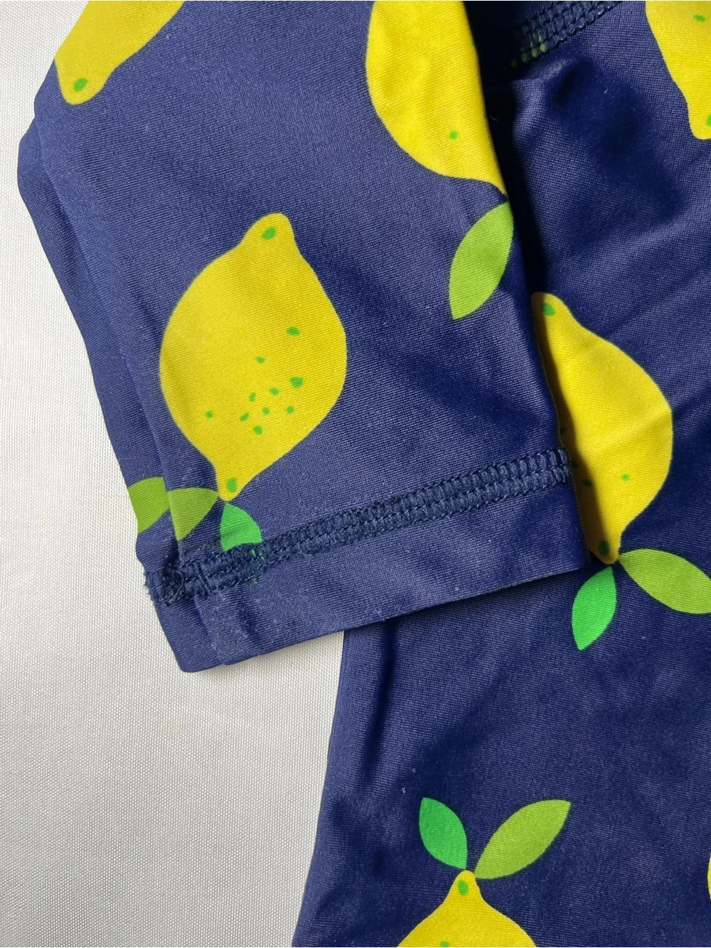 Hanna Andersson Lemon Rash Guard Swim Shirt Baby Girl 6-12M